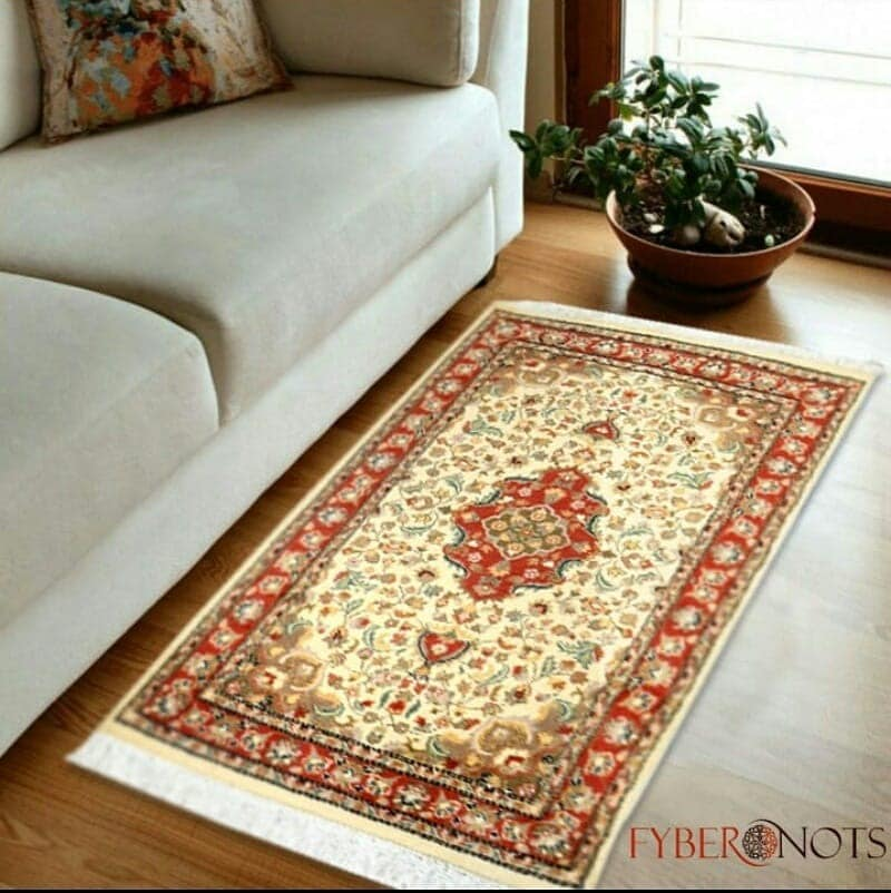 Kashan Hand Knotted Woolen Room Rugs - Colorful and Attractive Design | Add Elegance to Your Home