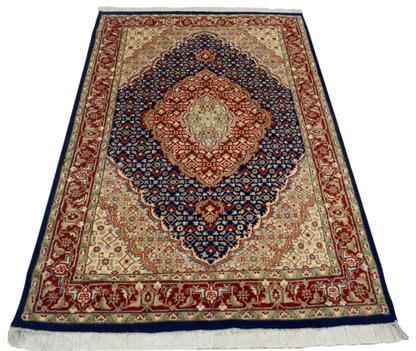 Handknotted Woolen Rustic Red Rugs - Colorful, Attractive, and Durable