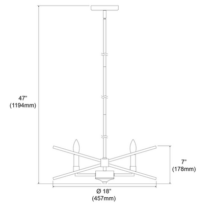 Elevate Your Space with the Paloma Lighting 4LT Incandescent Chandelier