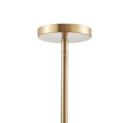 Urban Habitat Isla Chandelier | Elegant Hanging Shell Shade | Gold Base