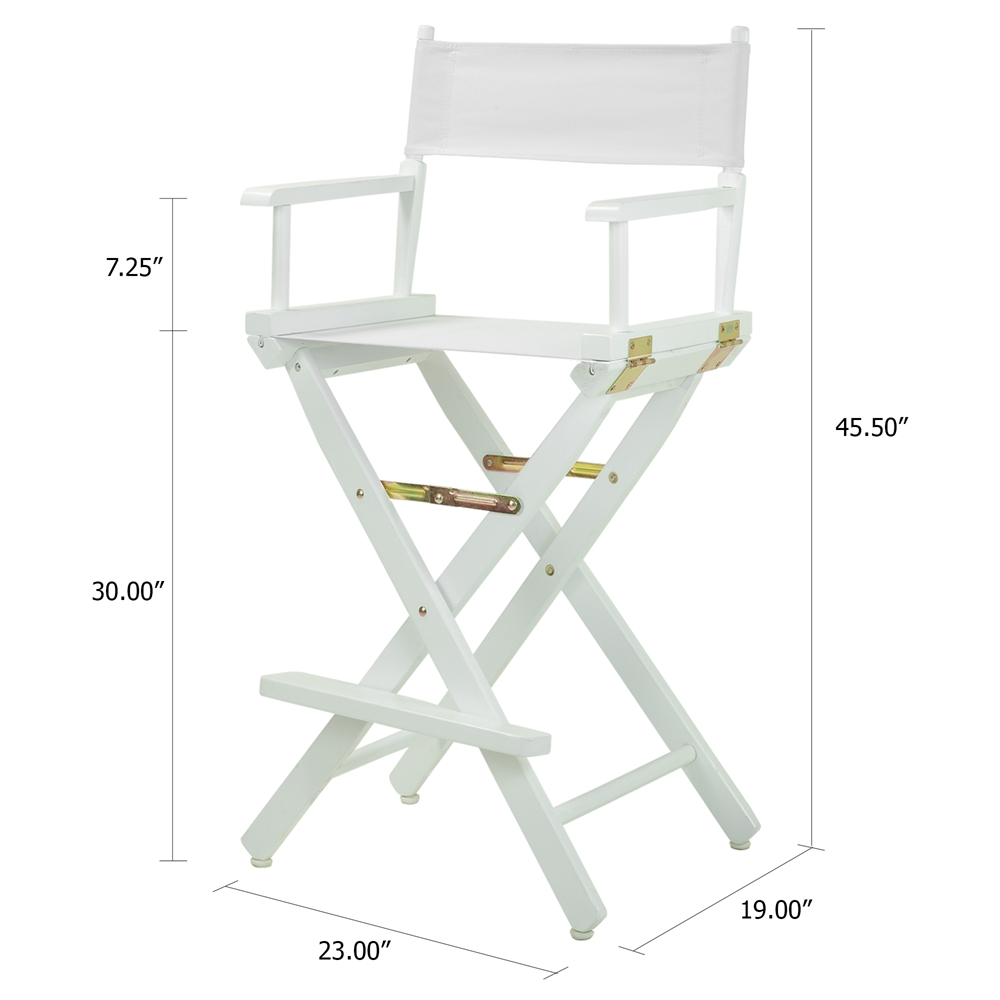 Upgrade Your Seating with the 30" Director's Chair - Portable and Versatile