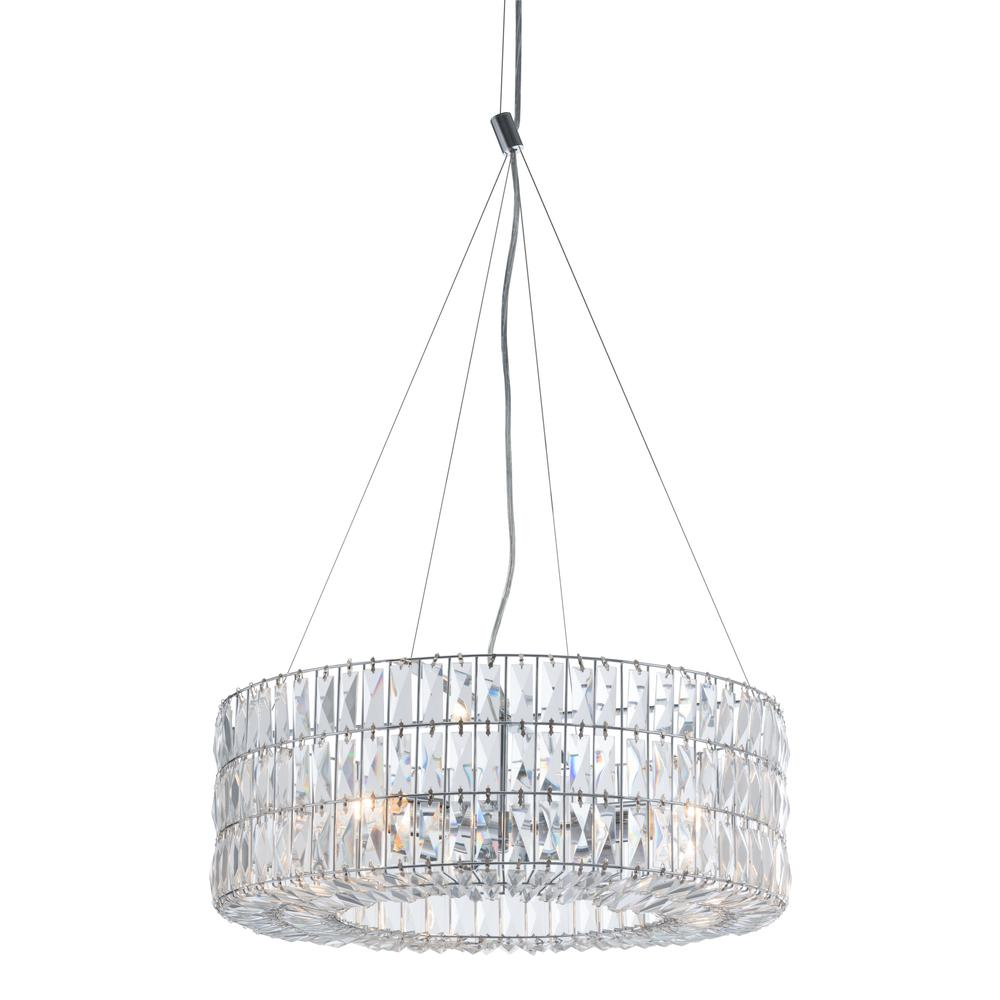 Jena Ceiling Lamp Chrome - Elegant Chandelier for Glamorous Rooms