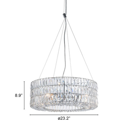 Jena Ceiling Lamp Chrome - Elegant Chandelier for Glamorous Rooms