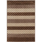 Evolution Trellis Stripes Beige & Brown 8x10.3 Rug - Stylish Accent for Any Room