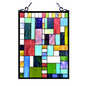 Enhance Your Space with the PICASSO Tiffany-glass Rectangle Window Panel 18x24