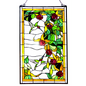 Tiffany-glass Hummingbirds Design Window Panel 20x32 - Beautiful and Radiant Décor