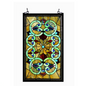 HEATHER Tiffany-glass Victorian Window Panel 17x28 - Handcrafted Stained Glass Art for Home Decor