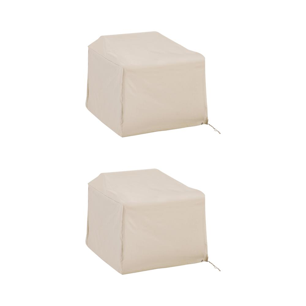 2Pc Tan Furniture Cover Set - Heavy-Duty Protection for Your Outdoor Chairs