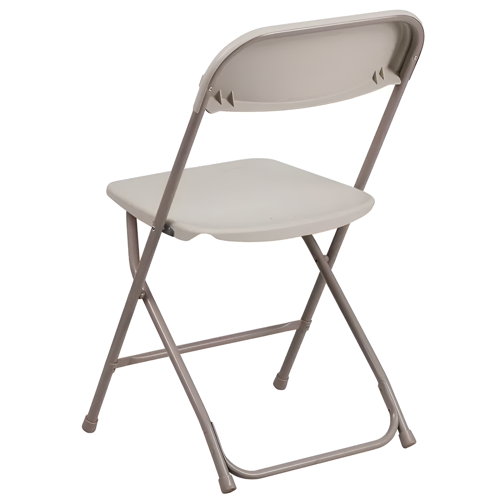 2 Pk HERCULES Beige Folding Chairs, 650 lb. - Comfortable & Durable