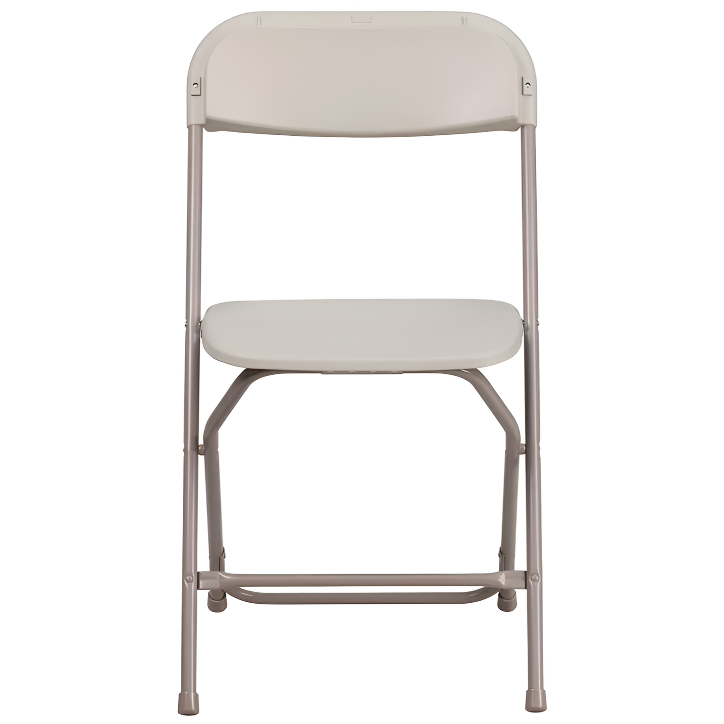 2 Pk HERCULES Beige Folding Chairs, 650 lb. - Comfortable & Durable