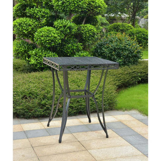 Segovia Iron Bar Height Table - Classic and Elegant Patio Furniture