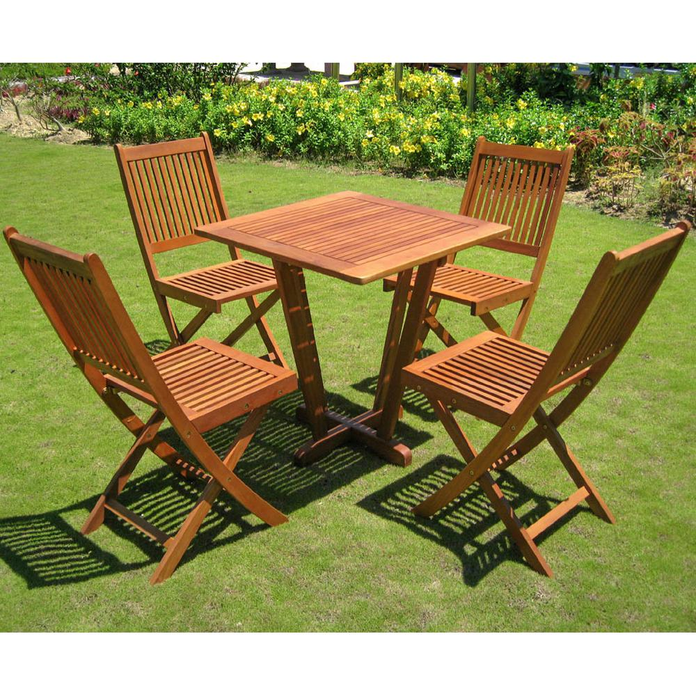 Royal Tahiti Cadiz Five Piece Patio Set - Outdoor Dining Furniture