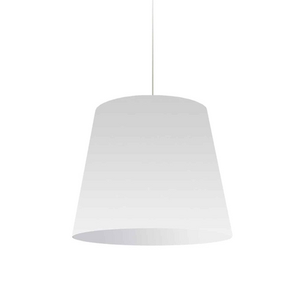 1LT Oversized Drum Pendant Medium White Shade - Modern and Elegant Lighting