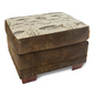 Angler's Cove Ottoman: Rustic Fishing Lodge Comfort for Your Home