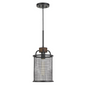 Aberdeen Mesh Metal/Wood Pendant Light | Stylish Industrial Lighting