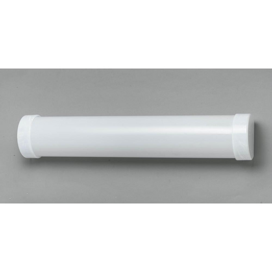 E8 17W X 2 Bath Bar - Durable Metal Construction, Frosted Acrylic Plate