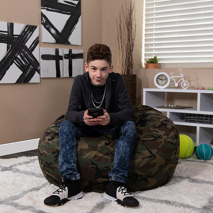 Oversized Camouflage Bean Bag Chair - Ultimate Comfort & Stylish Seating for Modern Living Spaces