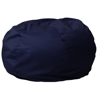 Oversized Solid Navy Blue Bean Bag Chair for Kids and Adults - Ultimate Comfort and Style