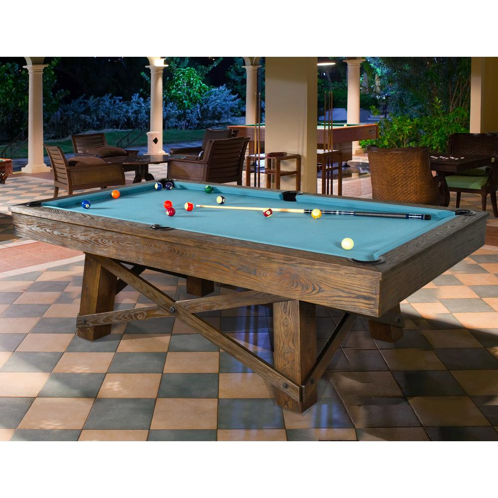 8ft Ashwood Slate Top Pool Table Craftsman - Hand Carved and Hand Finished