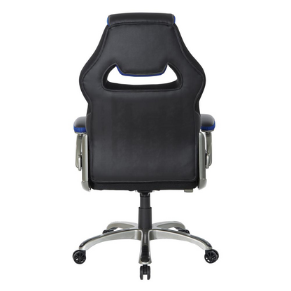 Oversite Gaming Chair in Faux Leather with White Accents | Enhance Your Gaming Experience