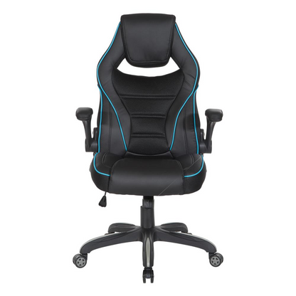 Xeno Gaming Chair in Blue Faux Leather - Comfort and Style for Enhanced Gaming Experience