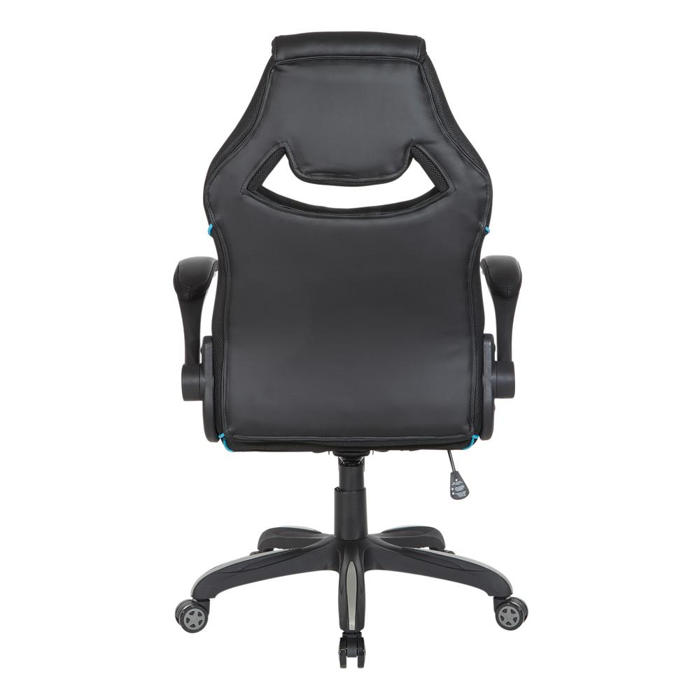 Xeno Gaming Chair in Blue Faux Leather - Comfort and Style for Enhanced Gaming Experience