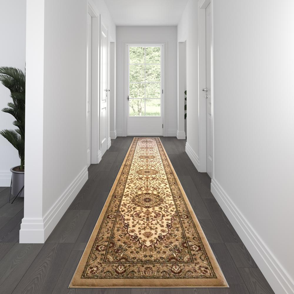 Persian 3' x 20' Ivory Area Rug - Add Elegance and Comfort to Your Home