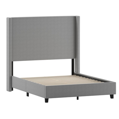 Quinn Full Upholstered Platform Bed - Gray | Stylish and Comfortable Bed