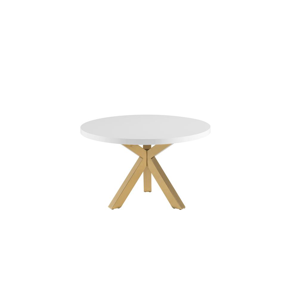 LACQUER TOP ROUND TABLE, WITH GOLD BASE - Elegant and Stylish Furniture for Your Home