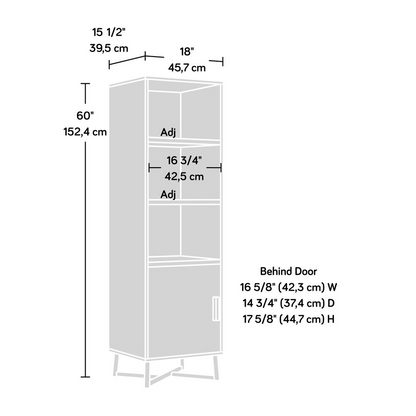 Canton Lane® Bookcase With Door: Elevate Your Space with Style and Storage!