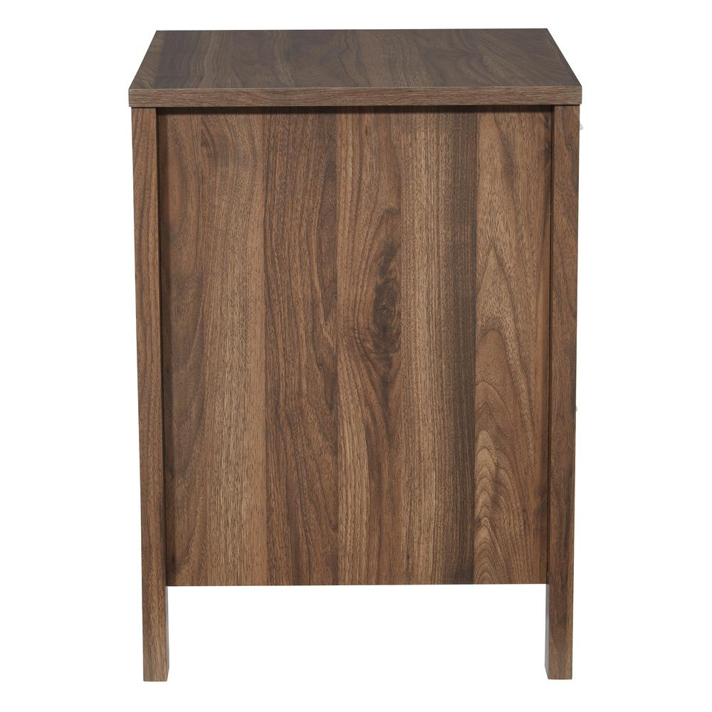 Stonebrook Nightstand, Classic Walnut - Premium Quality Nightstand with 2 USB Ports