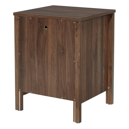 Stonebrook Nightstand, Classic Walnut - Premium Quality Nightstand with 2 USB Ports