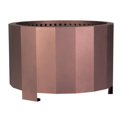 Titus Commercial Grade 27 inch Smokeless Outdoor Firepit, Natural Wood Burning Portable Fire Pit With Waterproof Cover, Bronze