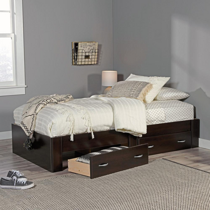 Beginnings Twin Platform Bed Cnc - Stylish Design with Under Bed Storage