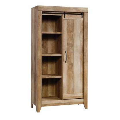 Adept Storage Cabinet Coa | Farmhouse Accent Cabinet with Sliding Door