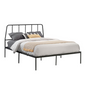 Harvey Park Queen Platform Bed Bf 3A - Modern Metal Frame with Integrated Headboard