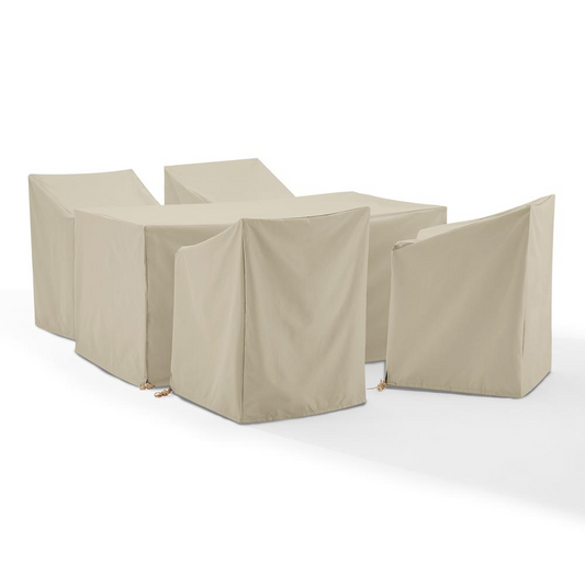 5pc Comprehensive Outdoor Furniture Cover Set - Weatherproof Protection for Your Patio!