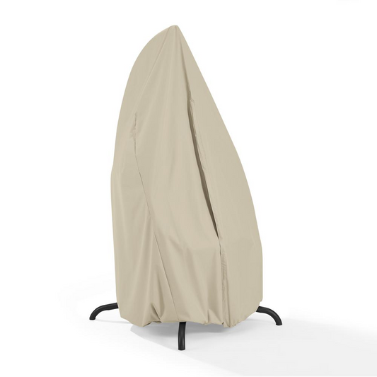 Universal Tan Vinyl Outdoor Egg Chair Cover - All-Season Protection! | Shop Now