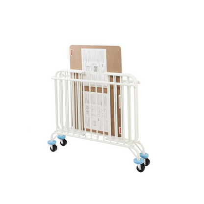 Mini/Portable Folding Metal Crib - Compact, Institutional Quality, Easy to Store