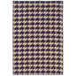 Salonika Reversible Houndstooth Purple 5x8 Rug | Unique and Versatile Design