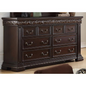 Best Master Furniture's 66.5" Dark Cherry 8-Drawer Solid Wood Dresser