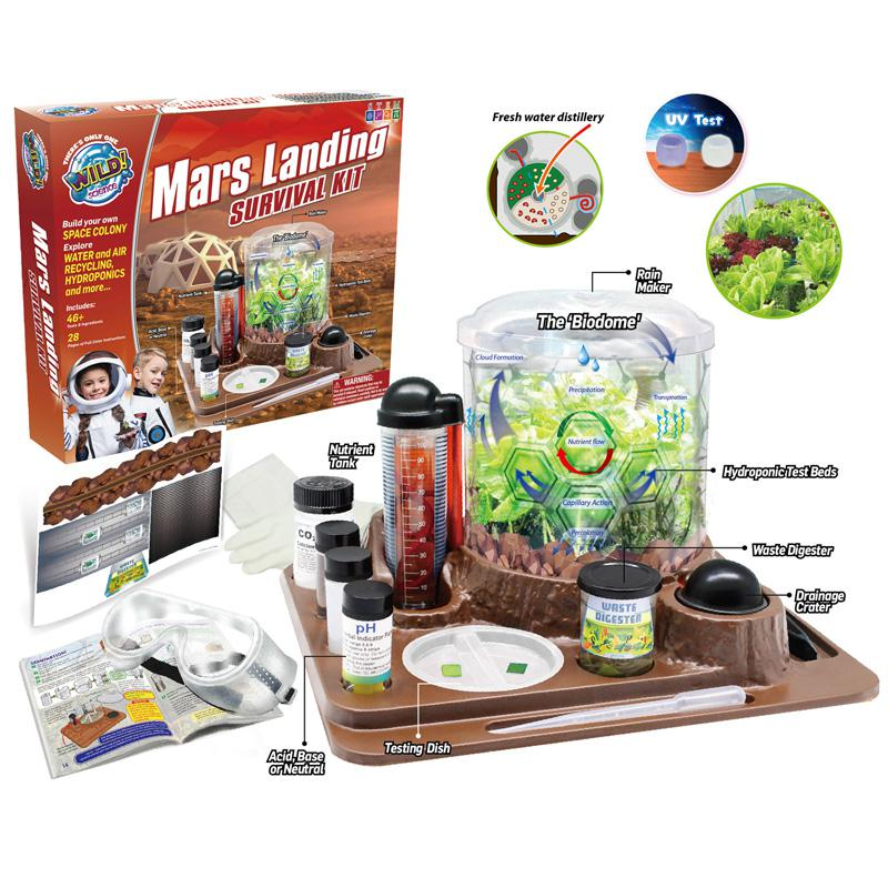 Mars Landing Survival Kit - Home STEM Kit - Ages 8+ - Grow Food & Build an Earth