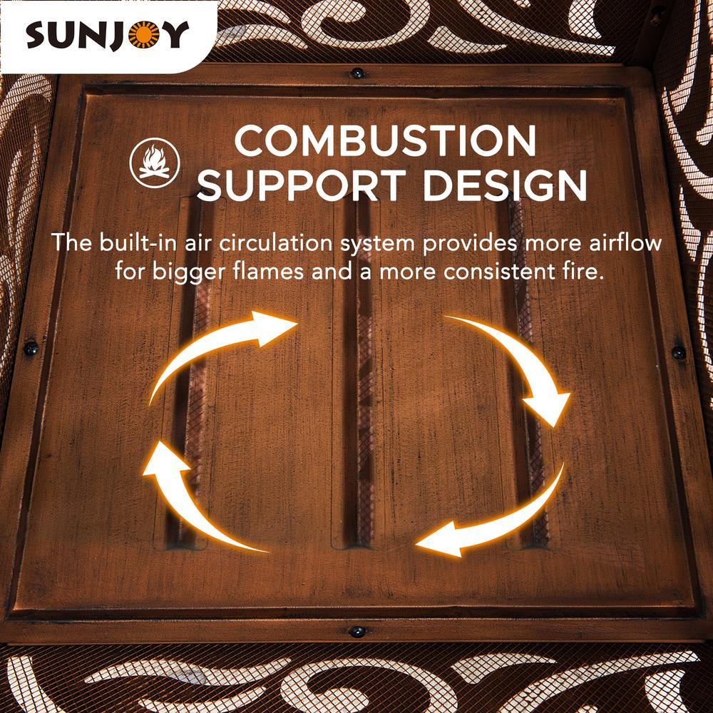 Sunjoy 26 Inch Fire Pit for Outside - Transform Your Backyard into a Relaxation Destination