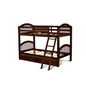 Maximize Space & Style: Youth Bunk Bed Java VEB-08-TA - Perfect for Kids' Rooms