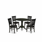 Enhance Your Dining Space: Stylish 5-Piece Black Dinette Set