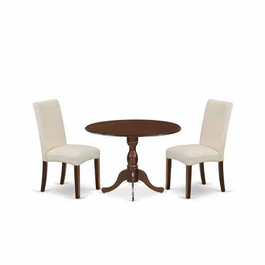 Chic East West Furniture 3-Piece Dining Set - Timeless Elegance for Intimate Spaces!