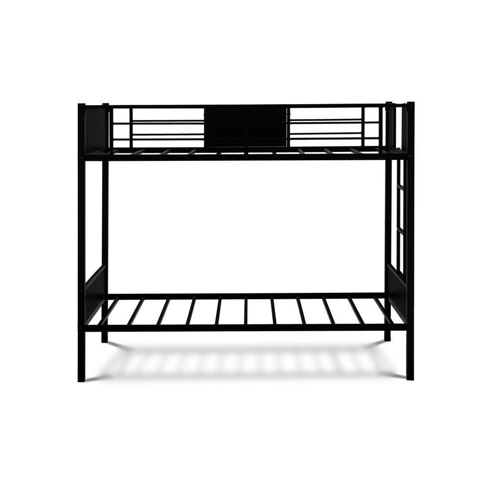 LYT0BLK Lynfield Twin Bunk Bed - Premium Quality, Sturdy Metal Frame