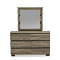 East West Furniture Savona Dresser and Mirror in Antique Gray Finish - Navarrete Furniture