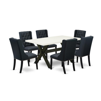 Transform Your Dining Experience with the East West Furniture 7-Piece Dining Set - Elegant, Comfortable, and Contemporary! 🌟🍽️