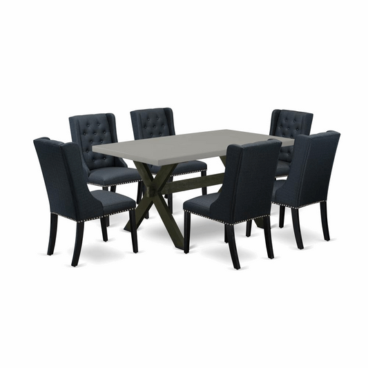 Experience Elegance & Comfort with the East West Furniture 7-Piece Dining Set - Perfect for Family Gatherings!" 🌟🍽️